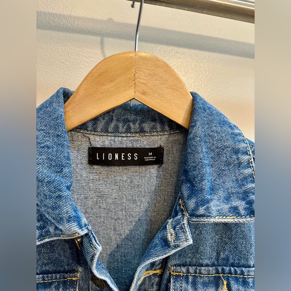 Lioness "U Know What's Up" Denim Romper Size M Princess Polly - Picture 3 of 9